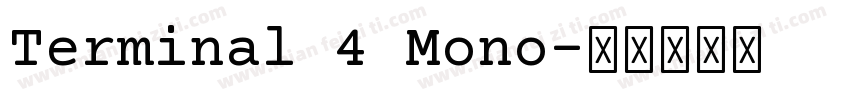 Terminal 4 Mono字体转换